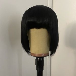 Malaysian Remy 8 inch Wig with Bang